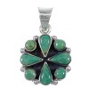 Sterling Silver Southwest Turquoise Pendant YX77479