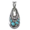 Opal Turquoise Silver Pendant YX76566