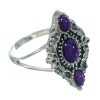 Silver Magenta Turquoise Southwest Ring Size 6-1/4 YX89839