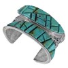 Turquoise Southwest Dragonfly Sterling Silver Cuff Bracelet MX27131
