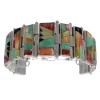 Sterling Silver Multicolor Whiterock Sunset Link Bracelet NS39328