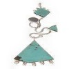 Turquoise Pendant Sterling Silver Southwest Jewelry IS59858