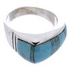 Turquoise And Opal Inlay Silver Ring Size 7-1/2 Jewelry NS44839