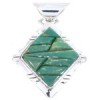 Genuine Silver And Turquoise Pendant JW66391