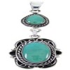 Southwestern Sterling Silver Turquoise Pendant JW65992