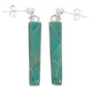 Turquoise Whiterock Eagle Valley Post Dangle Earrings YS68528