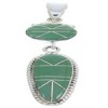 Southwest Inlay Sterling Silver Turquoise Jewelry Pendant AW70424