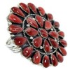 Jewelry Red Oyster Shell Large Statement Ring Size 9-3/4 BW72965