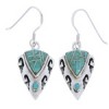 Genuine Sterling Silver Turquoise Earrings GS75831