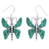Southwest Jewelry Turquoise Butterfly Hook Dangle Earrings BW74948