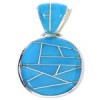 Sterling Silver Jewelry Turquoise Pendant GS75690