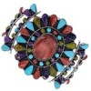 Multicolor Southwest Sterling Silver Jewelry Cuff Bracelet MX27878