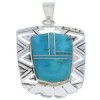 Southwestern Turquoise Inlay Pendant Jewelry PX30164