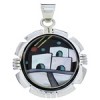 Multicolor Native American Village Design Pendant Jewelry PX29764