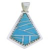 Sterling Silver and Turquoise Jewelry Pendant PX23917