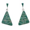 Southwest Jewelry Turquoise Inlay Post Dangle Earrings JX24146