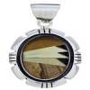 Sterling Silver Southwest Jewelry Multicolor Pendant PX30435