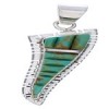 Turquoise Southwest Sterling Silver Pendant EX29781