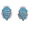 Southwest Turquoise And Silver Earrings EX31770