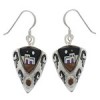 Multicolor Native American Pueblo Village Design Earrings EX33141