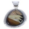 Genuine Sterling Silver And Multicolor Slide Pendant PX29251