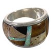 Whiterock Jewelry Multicolor Sterling Silver Ring Size 5-1/2 EX30037
