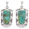 Sterling Silver And Turquoise Jewelry Earrings PX31711