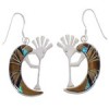 Multicolor Jewelry Silver Kokopelli Hook Dangle Earrings PX31756