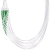 Hand Strung Liquid Sterling Silver Malachite Waterfall Necklace LS147M