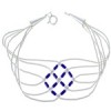 Stunning Liquid Silver And Lapis Basket Weave Bracelet LS179L