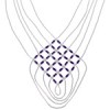 Hand Strung Sugilite & Liquid Basket Weave Necklace Jewelry LS46S