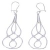 Stunning Liquid Sterling Silver Basket Weave Hook Earrings LS44P