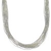 Liquid Sterling Silver 30 Strands 16" Necklace Jewelry LS3016