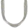 Liquid Sterling Silver 50 Strands 16" Necklace Jewelry LS5016