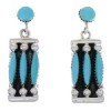 Turquoise Jewelry Southwestern Post Dangle Earrings PX32864