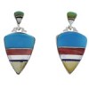 Multicolor And Genuine Sterling Silver Earrings EX31557