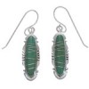 Silver Southwest Turquoise Inlay Earrings FX31402