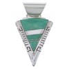 Southwest Jewelry Turquoise Inlay Slide Pendant EX28865