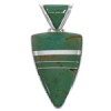 Southwest Turquoise Sterling Silver Pendant EX28899