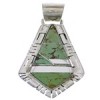 Turquoise Inlay Jewelry Southwest Silver Pendant EX28949