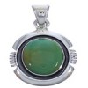 Genuine Sterling Silver Turquoise Jewelry Pendant EX30474