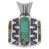 Sterling Silver And Turquoise Pendant Jewelry EX28781