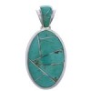 Genuine Sterling Silver Southwestern Turquoise Jewelry Pendant PX30728
