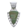 Southwest Sterling Silver And Turquoise Pendant EX29211