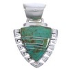 Turquoise And Genuine Sterling Silver Pendant EX29213