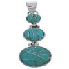 Sterling Silver And Turquoise Substantial Pendant Jewelry PX29326