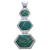 Southwest Substantial Turquoise And Silver Pendant PX29341