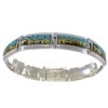 Multicolor Turquoise Native American Design Link Bracelet GS62431