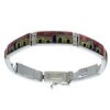 Silver Multicolor Native American Village Design Link Bracelet GS62427