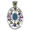 Gem Stone Pendant Southwest Multicolor Jewelry GS61265